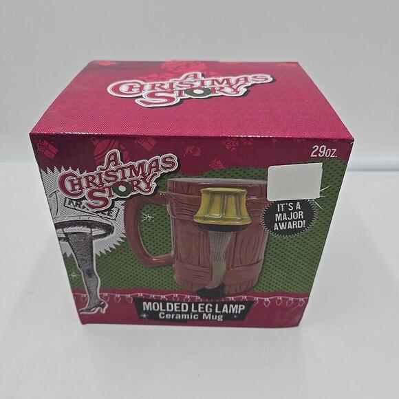 A Christmas Story Leg Lamp 29oz New Molded Ceramic Mug 3-D Cup Stein W/ Handle - Picture 2 of 8